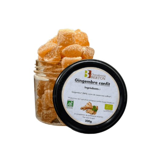 cube de gingembre confit bio