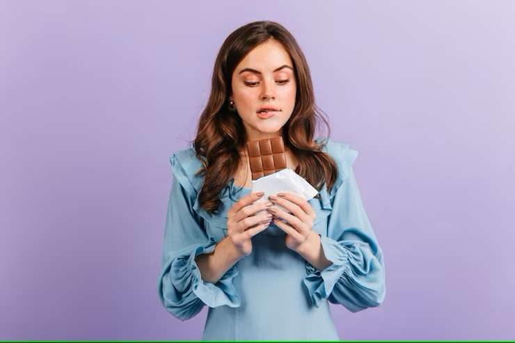 mujer + chocolate